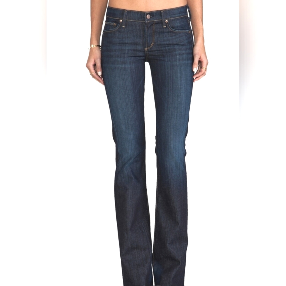 Citizens of Humanity Kelly #001 Stretch Low Waist Bootcut Denim Jeans Blue